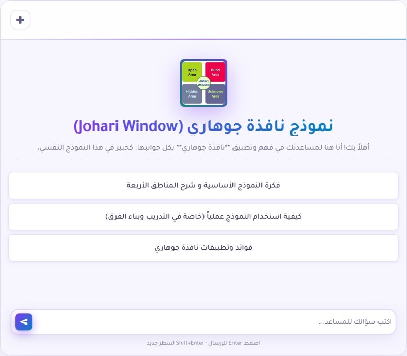 نافذة جوهاري في التدريب: دليلك لفهم الذات